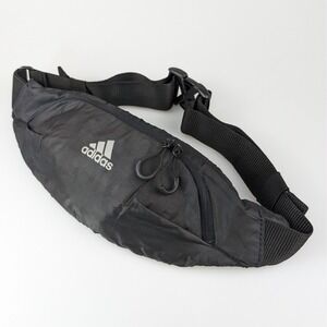 Adidas Run Black Waist Fanny Pack Travel Belt Bag Festival Fanny Pack Sport Gym